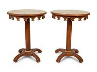 A Pair of Italian Faux-Painted Side Tables — 20TH CENTURY