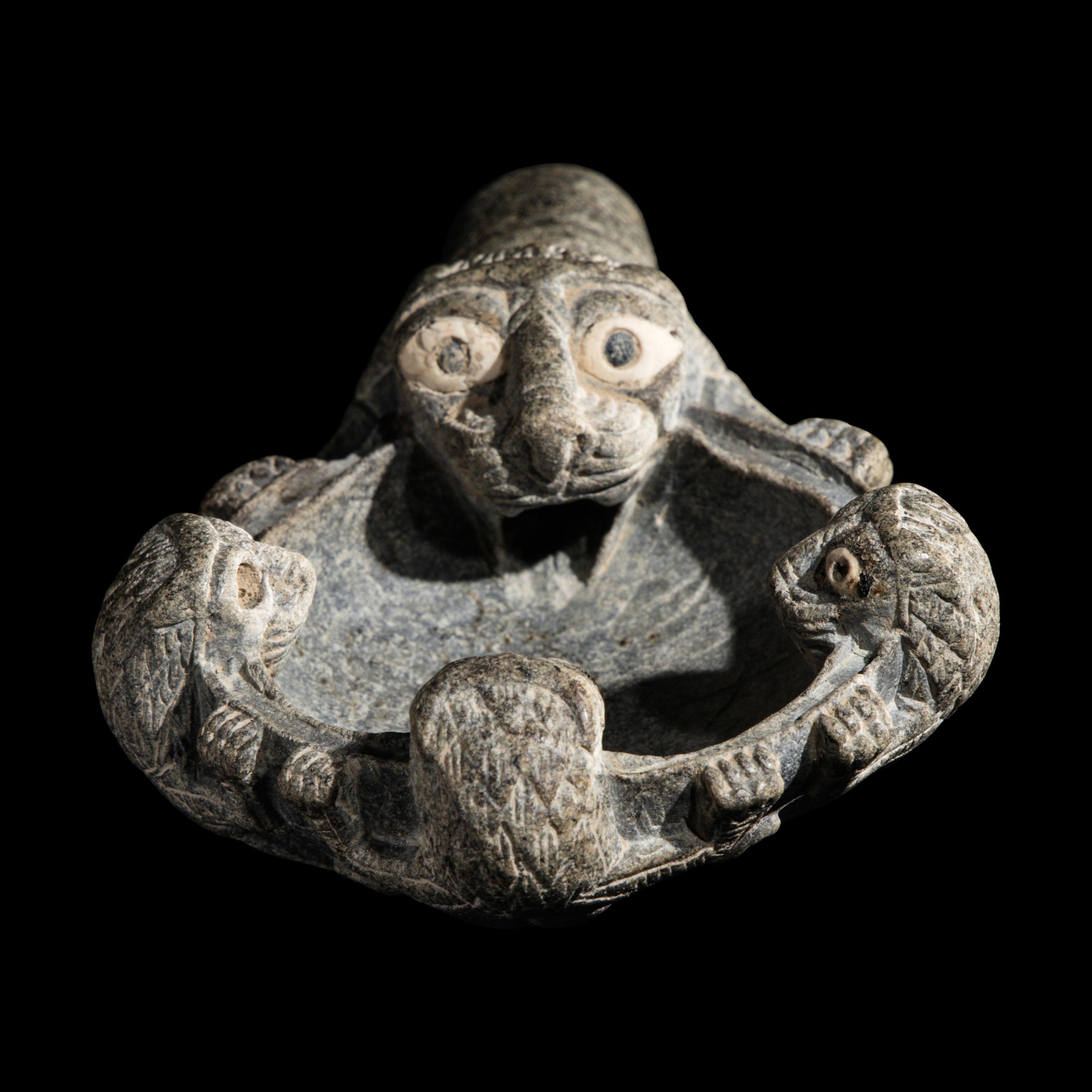 A Syro-Hittite Steatite Libation Bowl