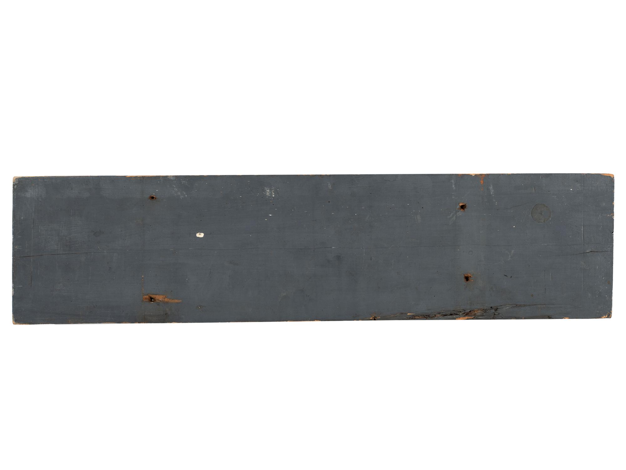 Two Painted Wood Advertising Signs