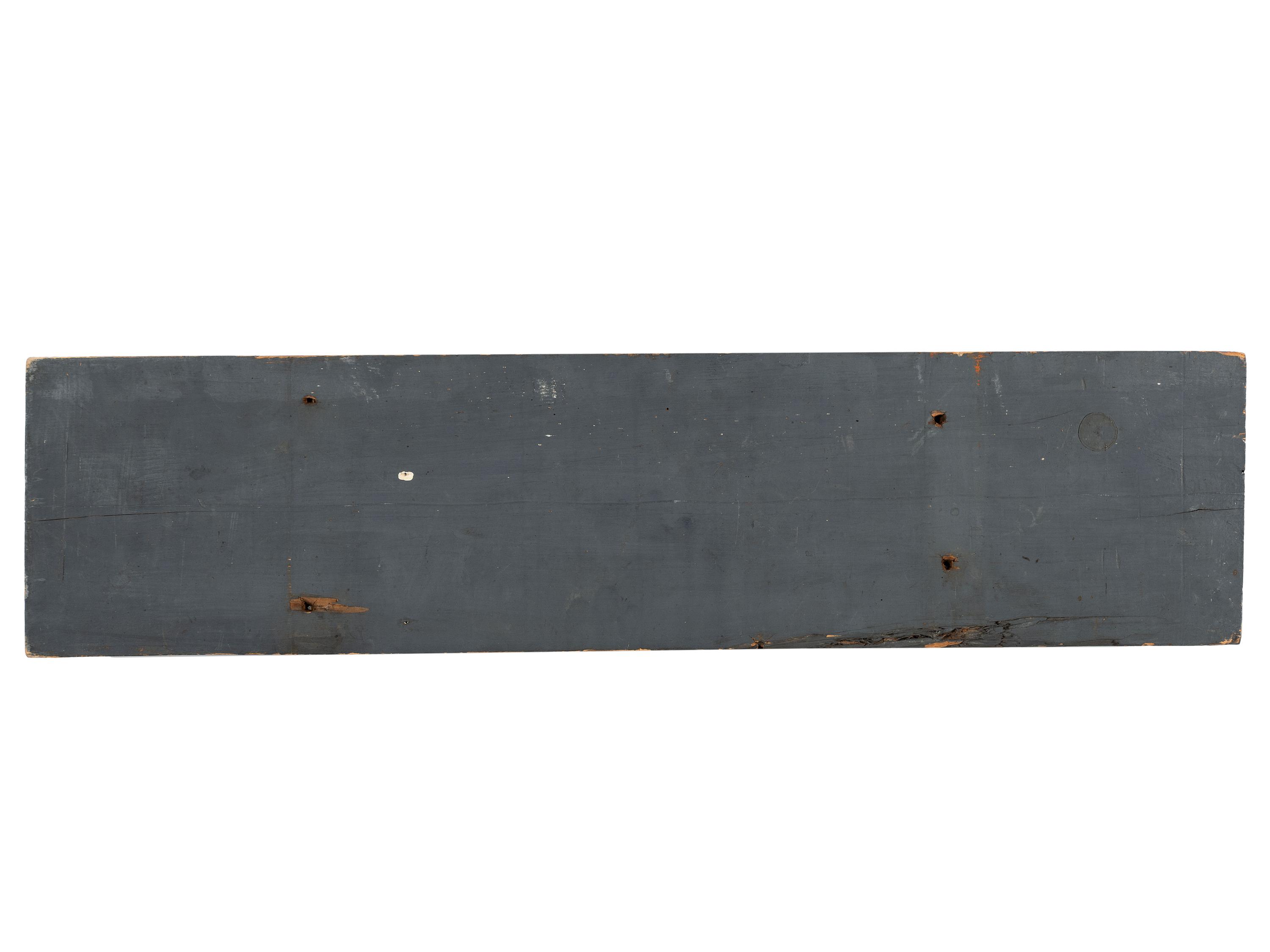 Two Painted Wood Advertising Signs