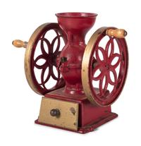 A Lane Brothers "Swift Mill" and a John Wright Painted Cast Iron Coffee Mill