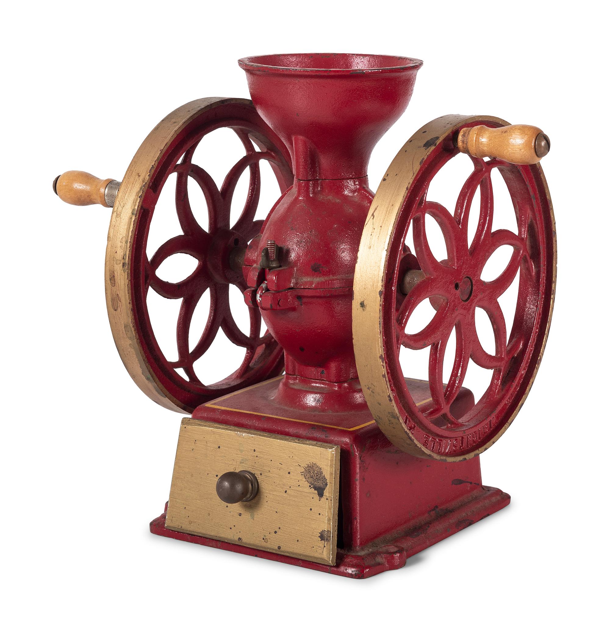 A Lane Brothers "Swift Mill" and a John Wright Painted Cast Iron Coffee Mill