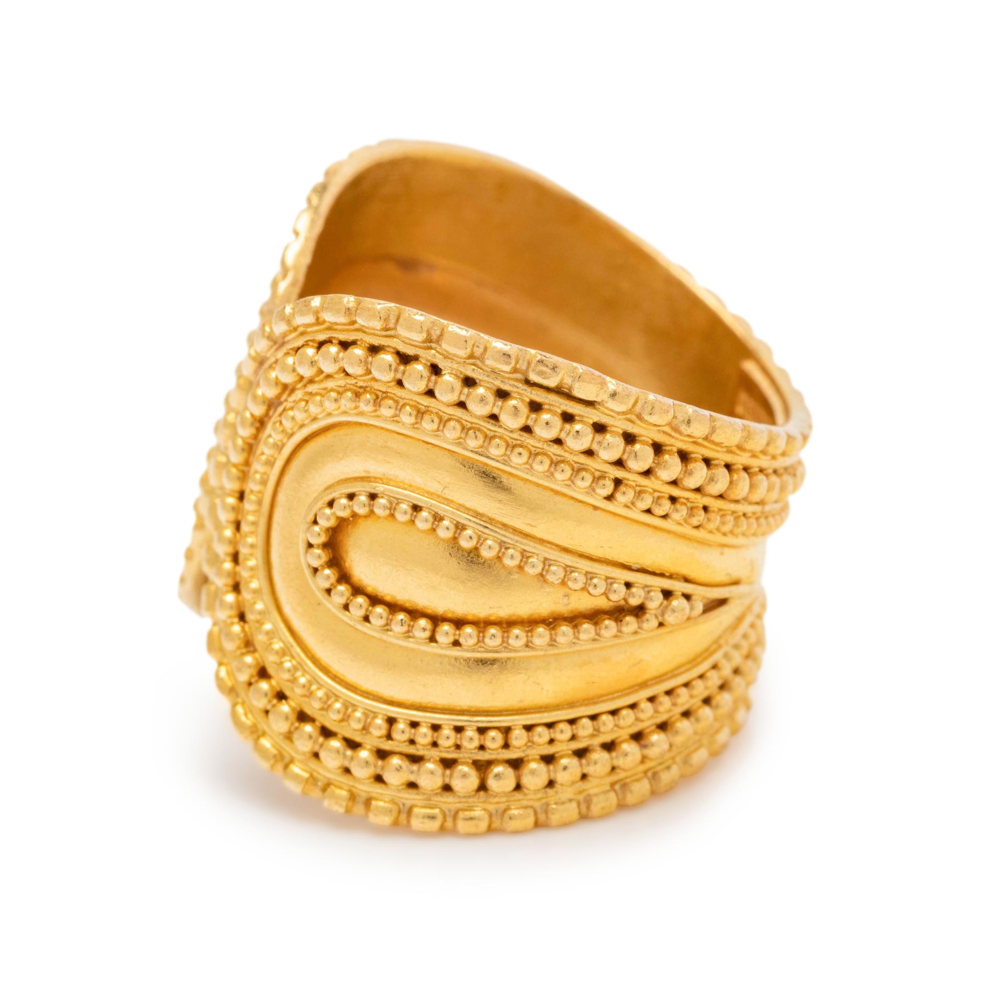 LALAOUNIS, YELLOW GOLD RING