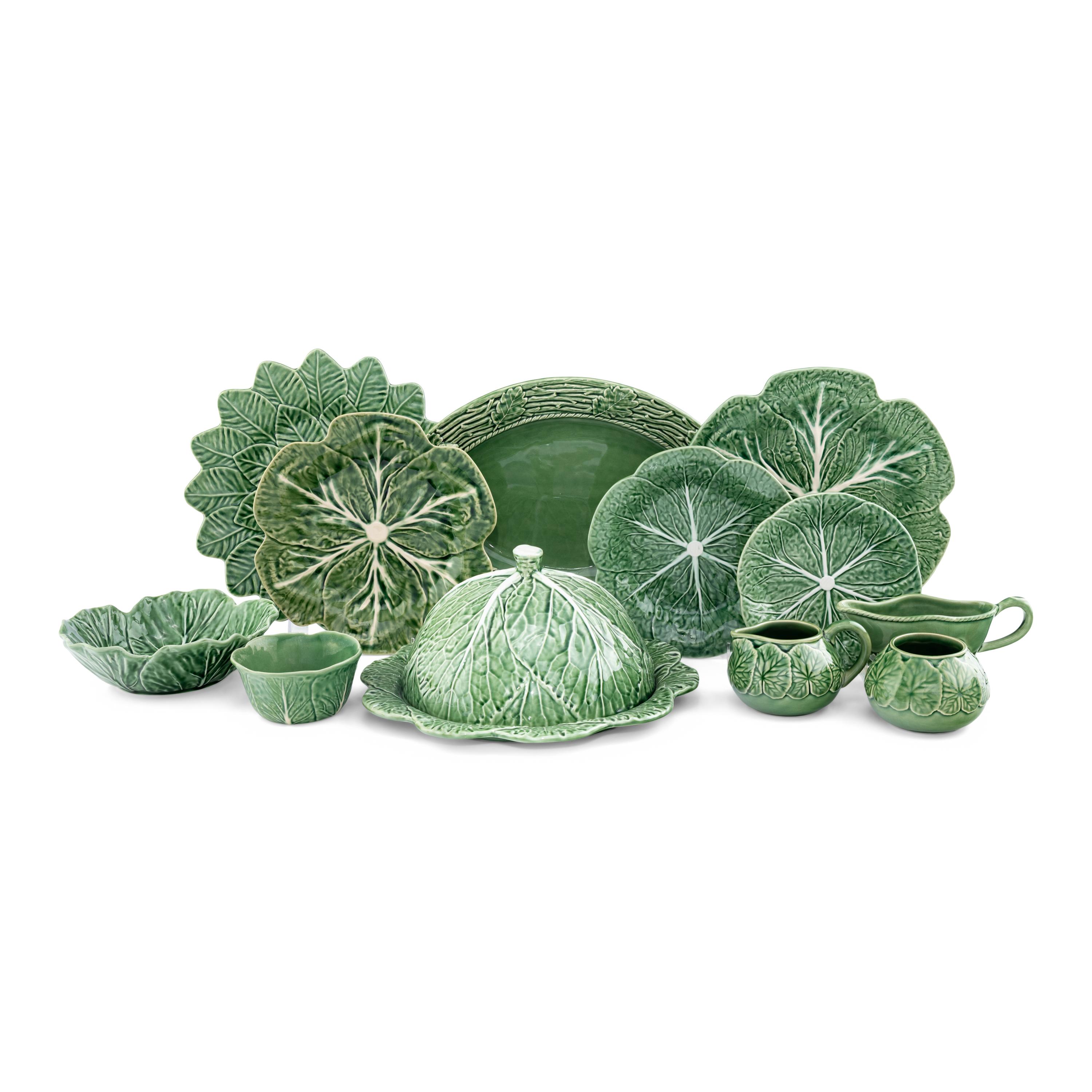 A Collection of Portuguese Ceramic Lettuce Ware Articles