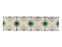 Four Moorish Revival Glazed Polychrome Terra Cotta Panels