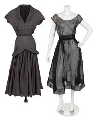 Two Designer Dresses: Attributed to Eisa, ca. 1950