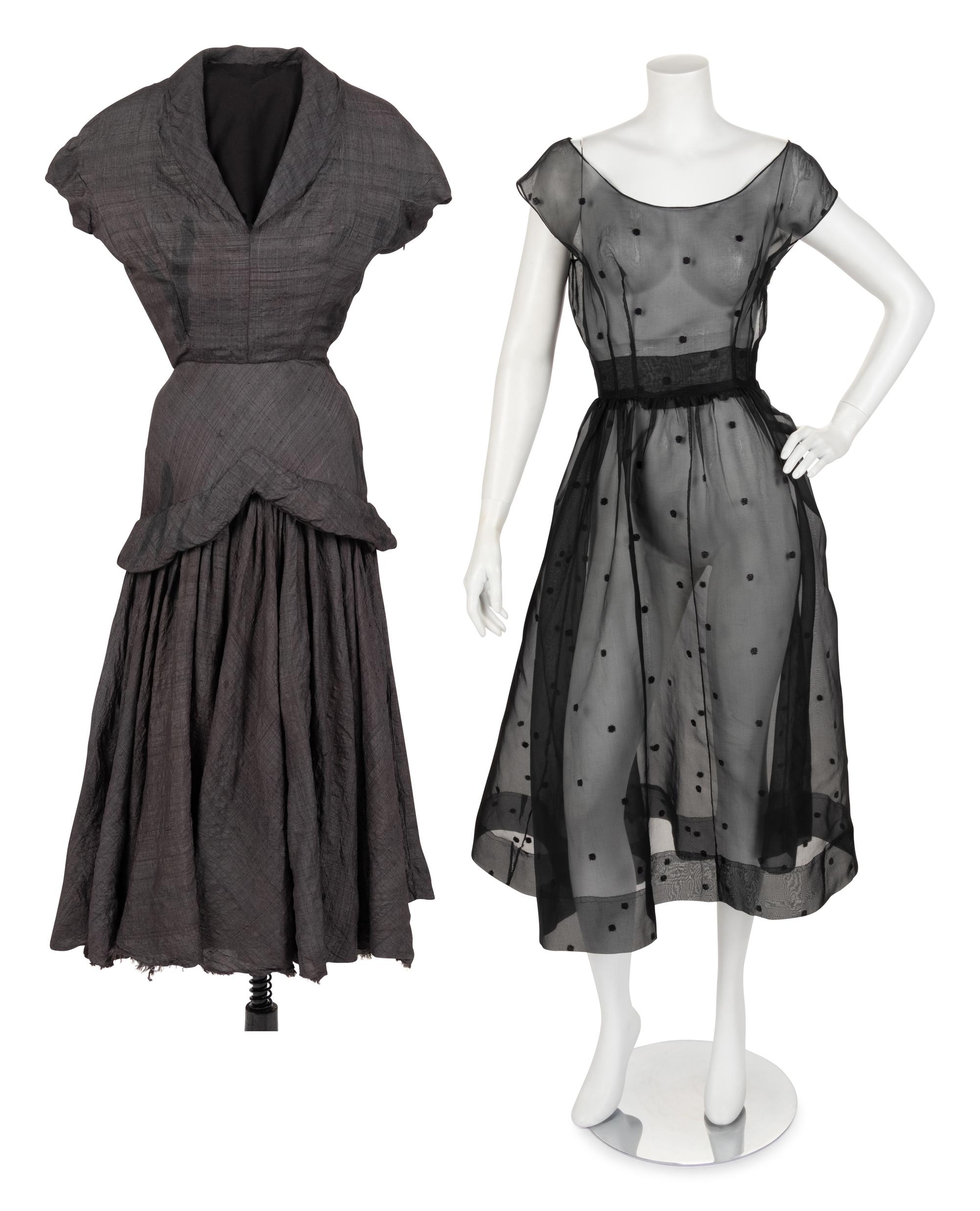 Two Designer Dresses: Attributed to Eisa, ca. 1950