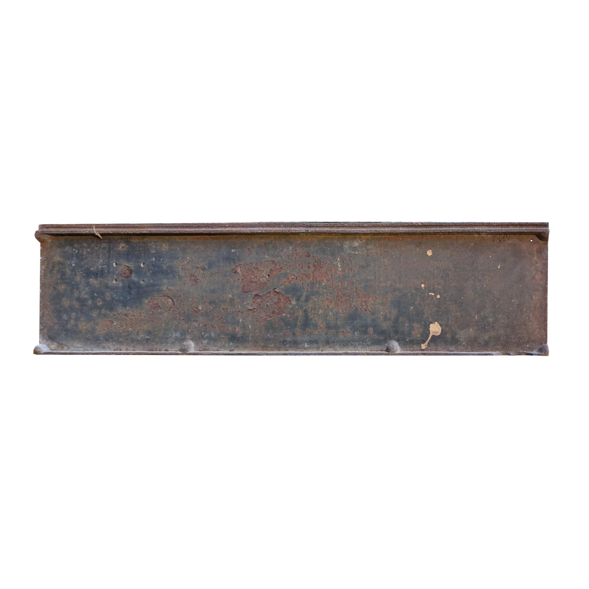 A Louis Sullivan Designed Elevator Door Kick Plate from the Chicago Stock Exchange 40.5" W x 1" D x 9.5" H — United States, 1893