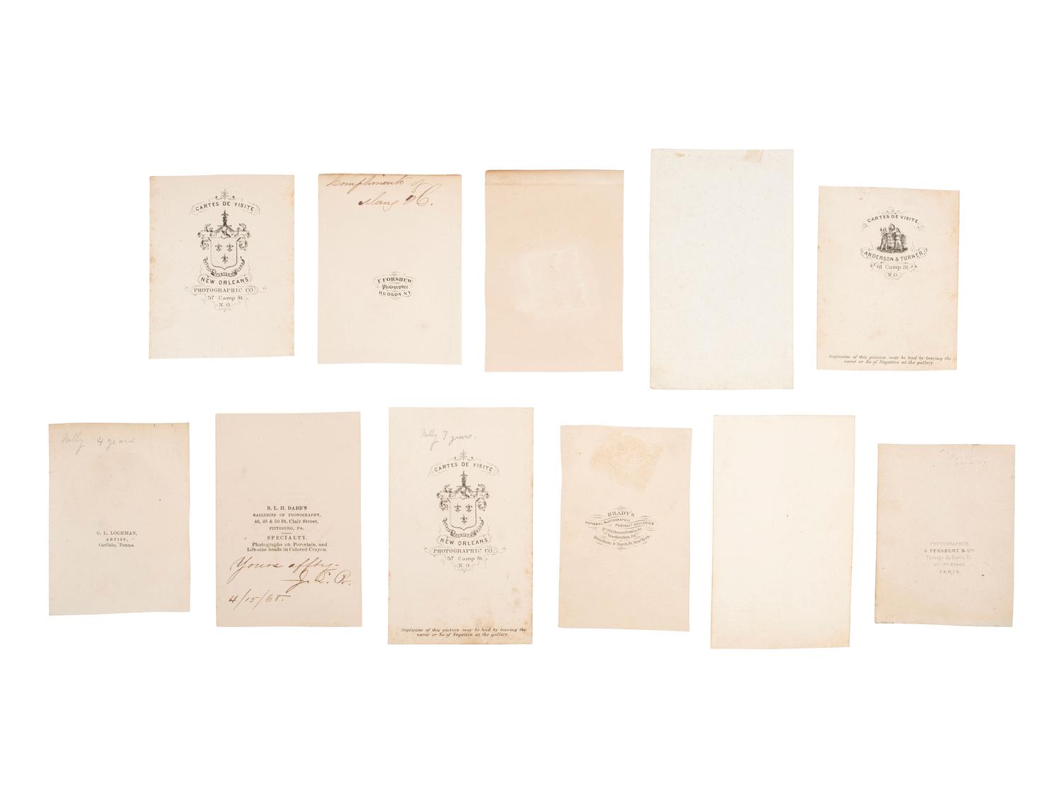 [CIVIL WAR - DEPARTMENT OF THE GULF - NAVY]. 32 CDVs of Union officers serving in the Department of the Gulf and the Navy, incl. General Edwin Griffin Beckwith and Lieutenant Joseph B. Smith, KIA aboard the frigate Congress .