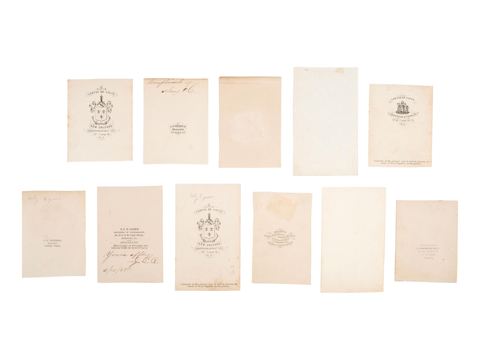 [CIVIL WAR - DEPARTMENT OF THE GULF - NAVY]. 32 CDVs of Union officers serving in the Department of the Gulf and the Navy, incl. General Edwin Griffin Beckwith and Lieutenant Joseph B. Smith, KIA aboard the frigate Congress .