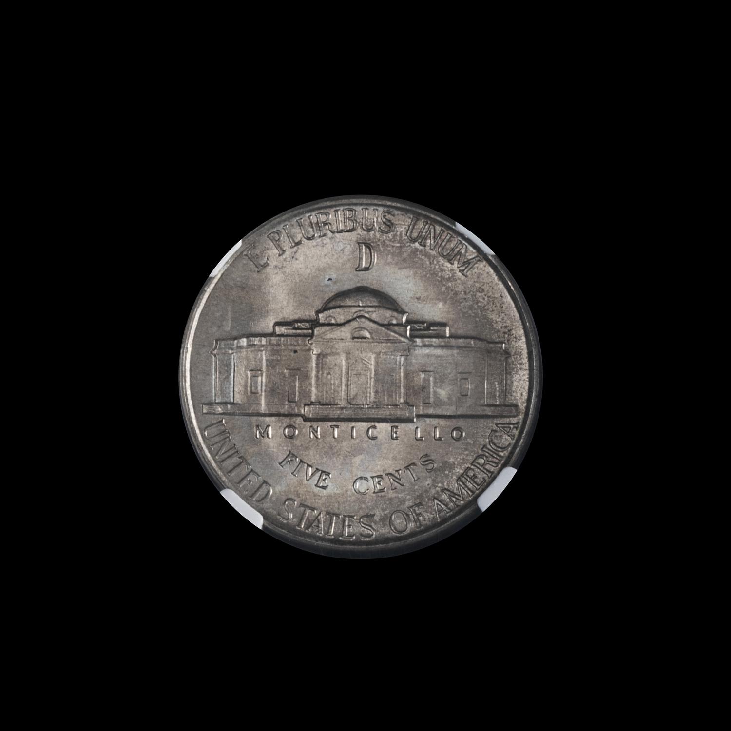 A United States 1943-D Jefferson 5c Six Full Step Coin — NGC GRADED MS68 6FS