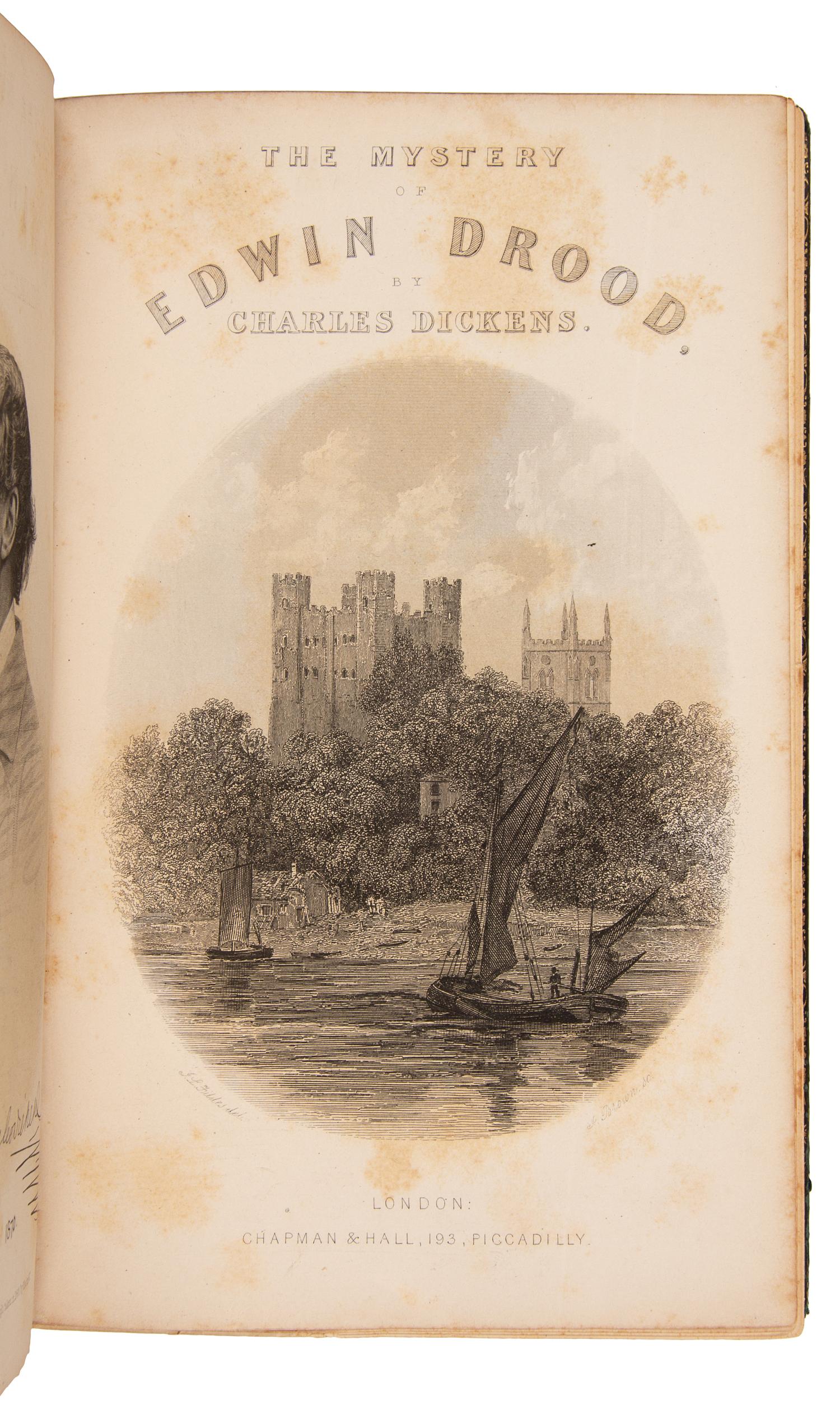 DICKENS, Charles (1812-1870). The Mystery of Edwin Drood. London: Chapman and Hall, April-September 1870.