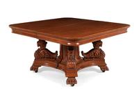 An American Renaissance Revival Carved Oak Extension Dining Table