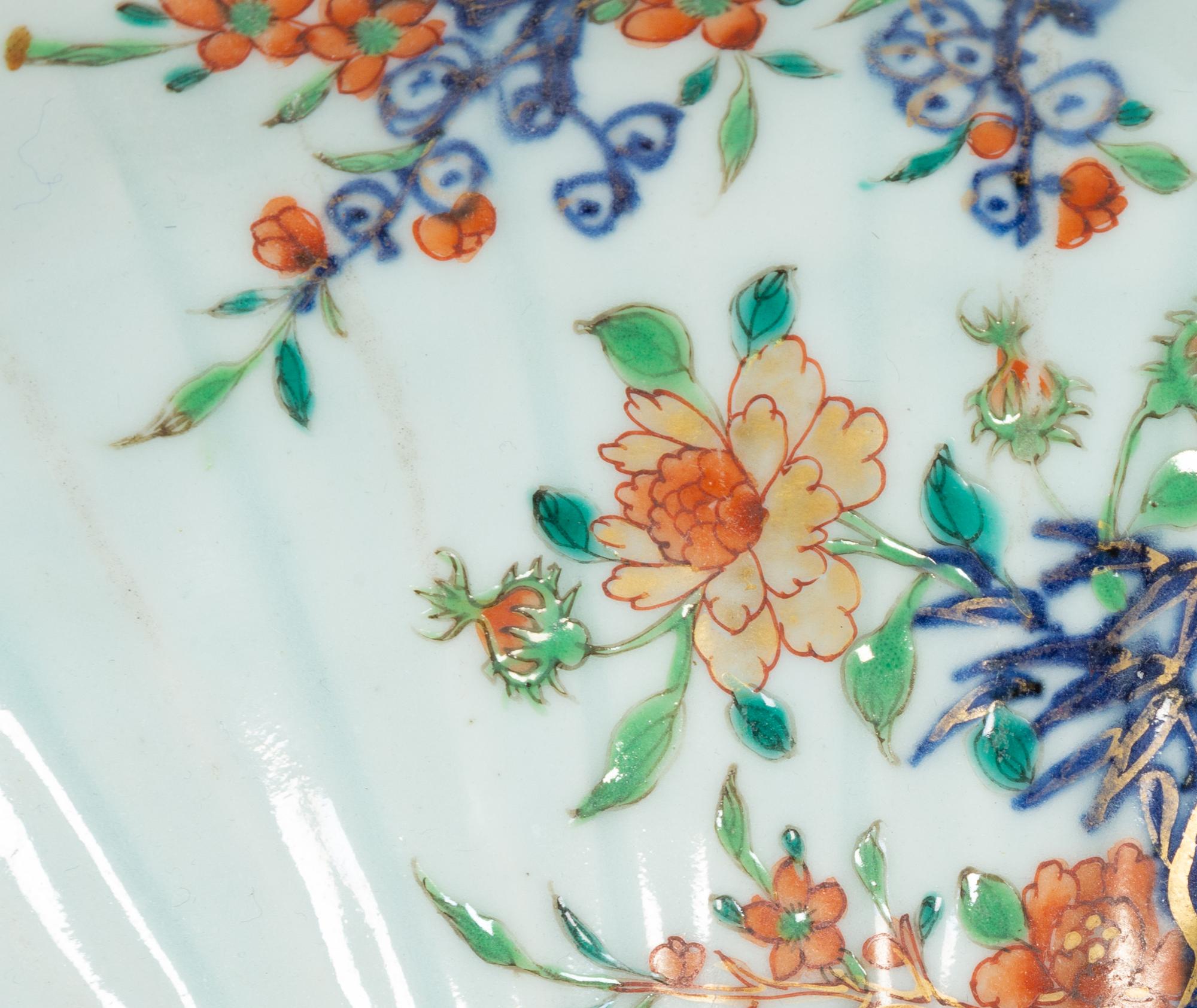A Pair of Chinese Export Porcelain Fan Dishes