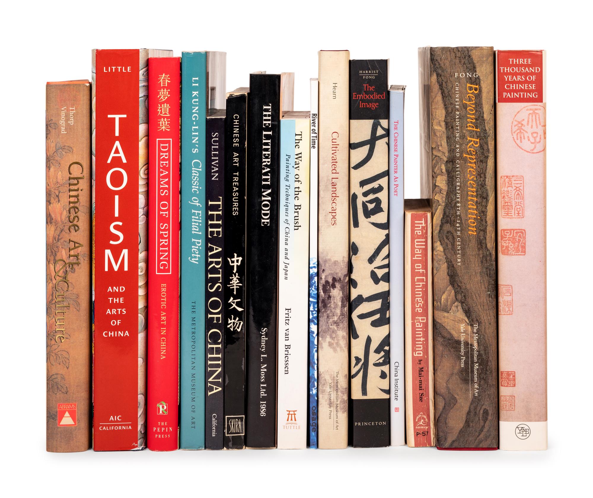 [CHINESE ART--PAINTING & CALLIGRAPHY] A collection of 14 illustrated reference works and catalogues pertaining to Chinese painting & calligraphy, comprising: