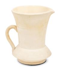 Three English White-Glazed Pottery Table Articles