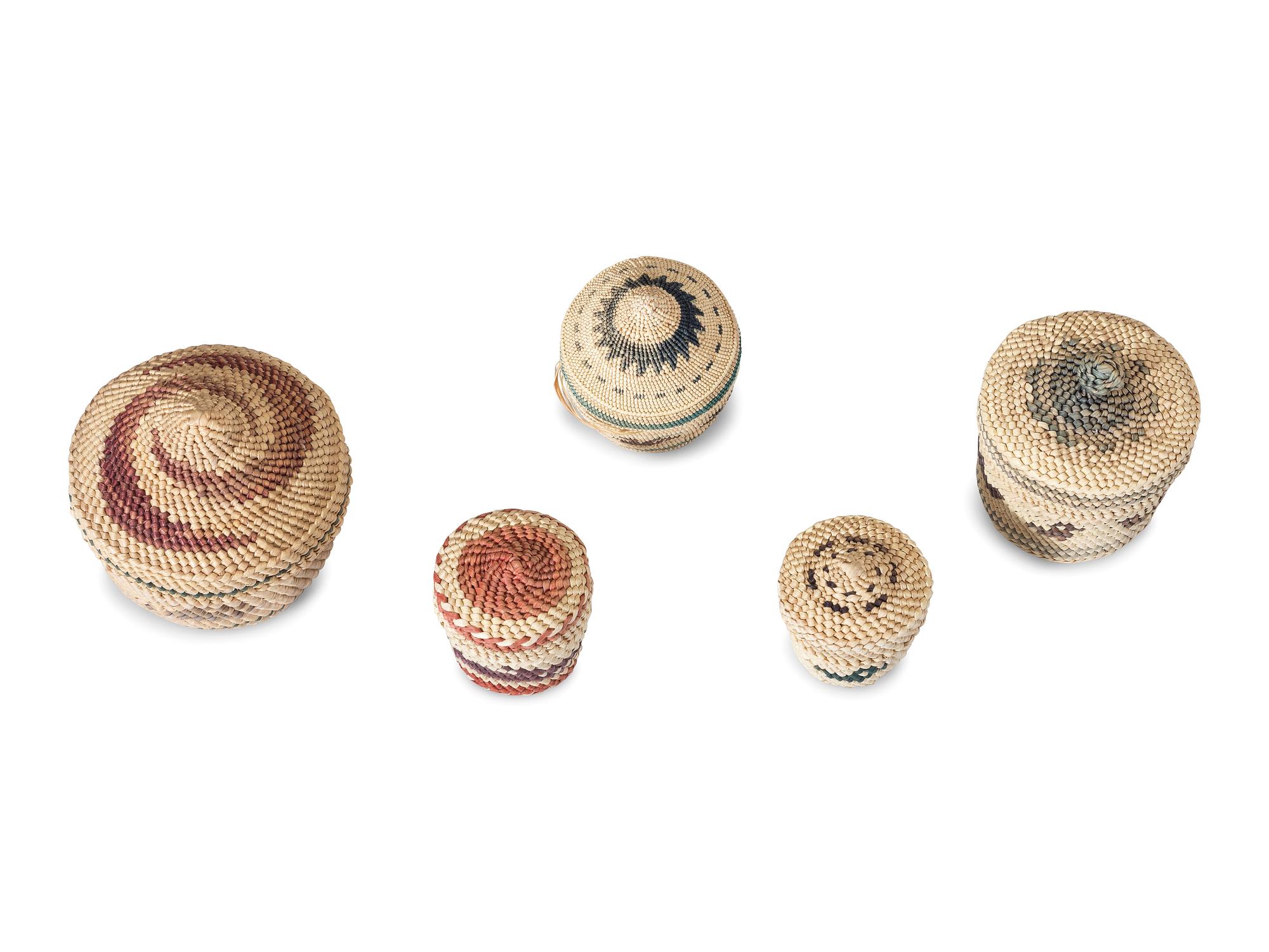 Collection of Nuu-chah-nulth Trinket Baskets