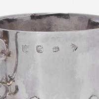 A silver two-handled porringer Katherine Stevens, London, 1673