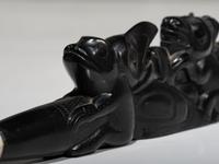 Haida Carved Argillite Pipe