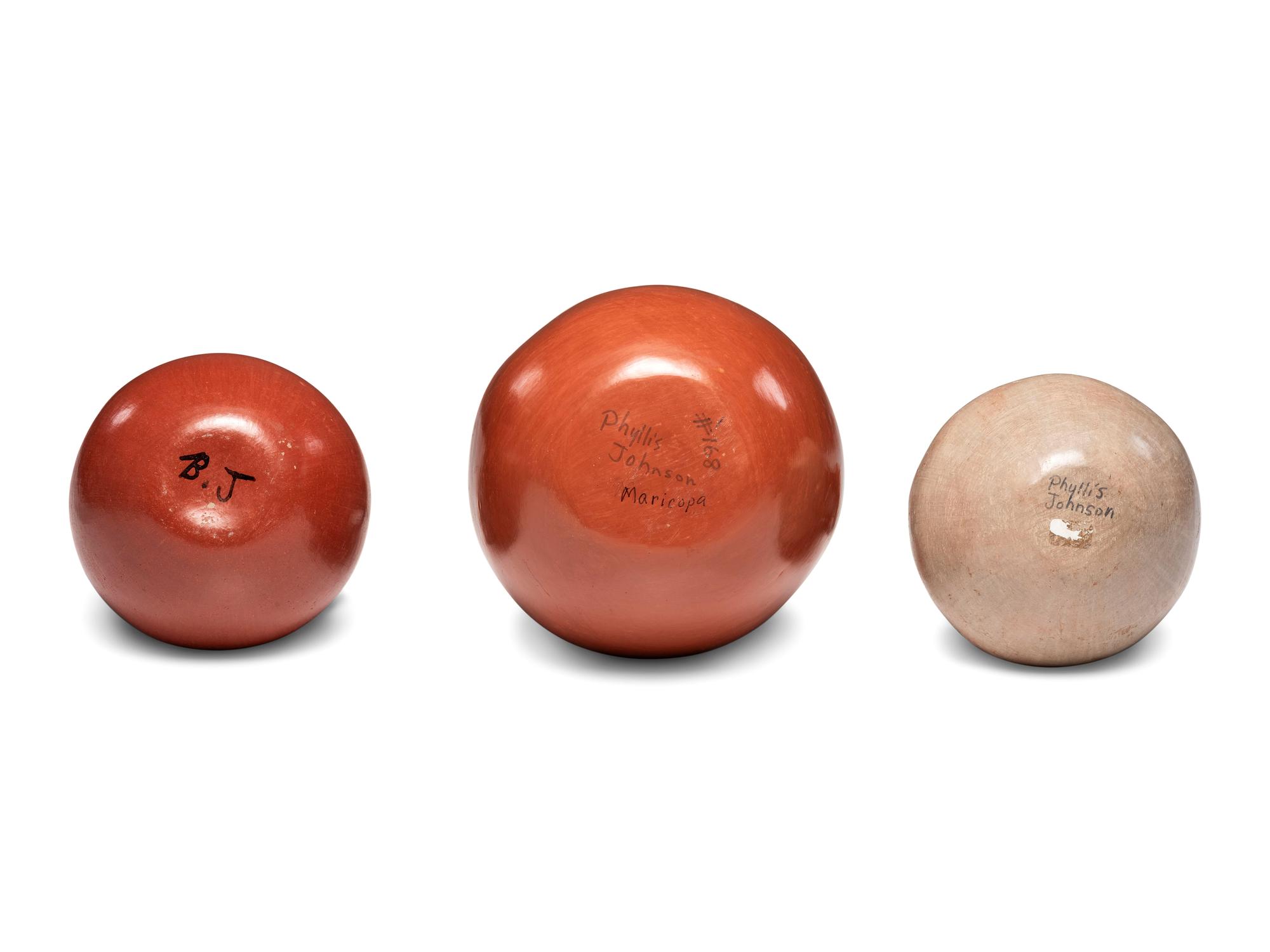 Mabel Sunn, Barbara Johnson, and Phyllis Johnson Maricopa Pottery