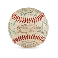 A 1956 Chicago White Sox Team Signed Autograph Baseball Featuring Nellie Fox (JSA Letter of Authenticity),