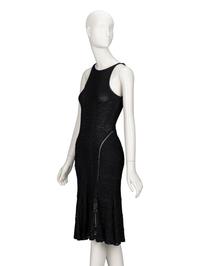 John Galliano, Lace Knit Black Bodycon Dress