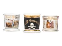 Three Porcelain Shaving Mugs