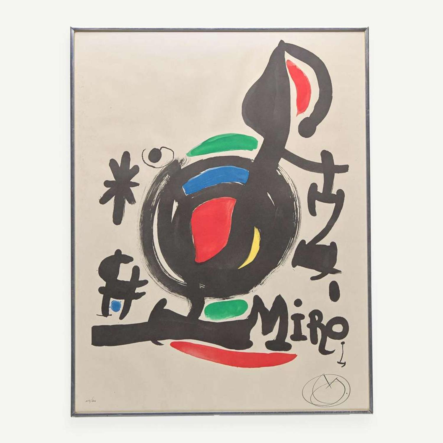 Joan Miró (Spanish, 1893-1983) Poster for the Exhibition 'Les essències de la terra,' Galleria del Milione, Milan