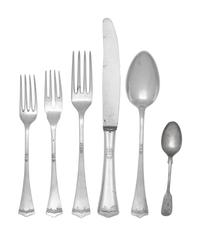An Austrian Silver Flatware Service