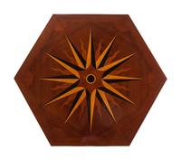 A French Gilt Bronze Mounted Marquetry Low Table by Jean-Maurice Rothschild (French, 1902-1998)