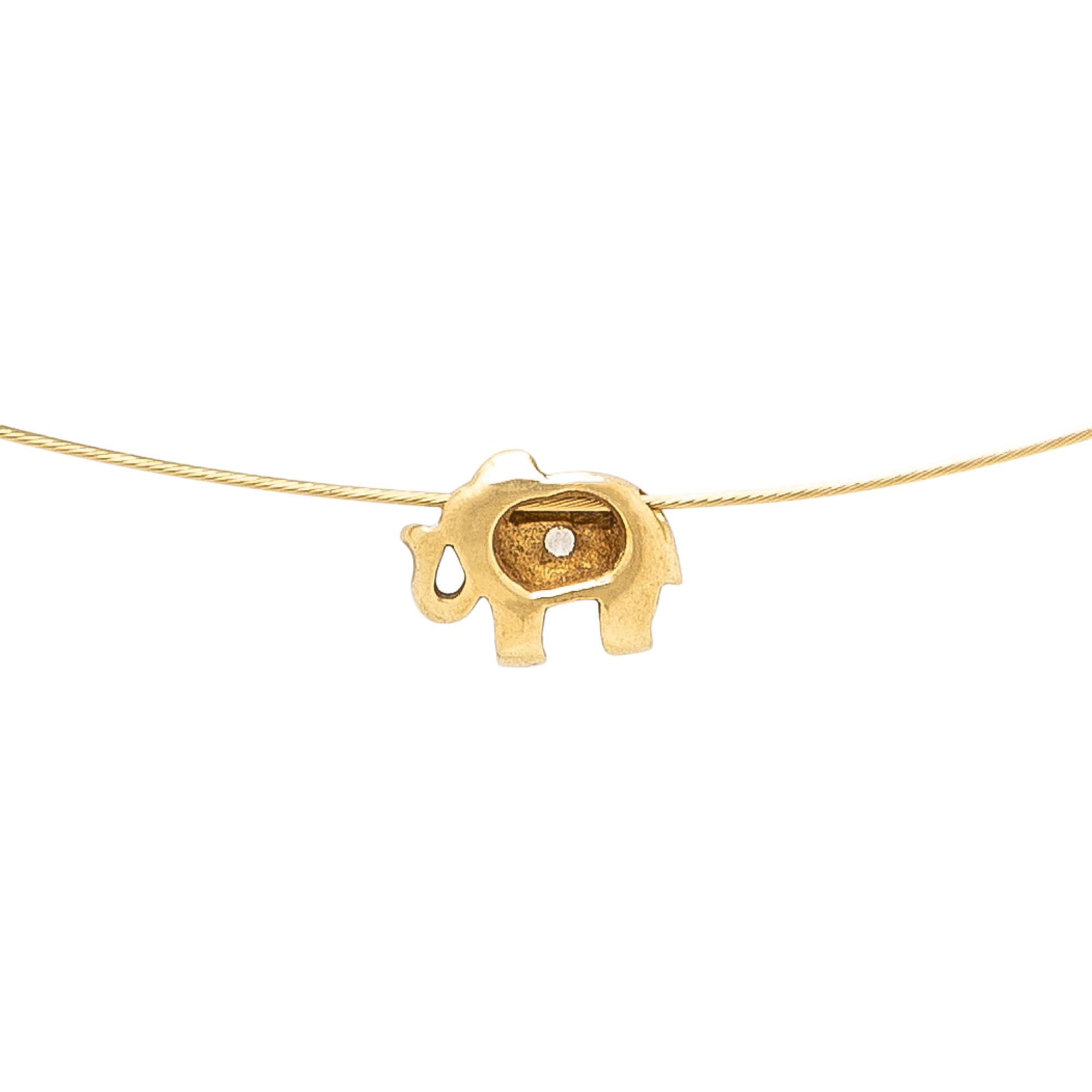 TWO YELLOW GOLD NECKLACES