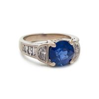SAPPHIRE AND DIAMOND RING