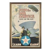 [Posters] Join the Air Service "Give 'Er the Gun"