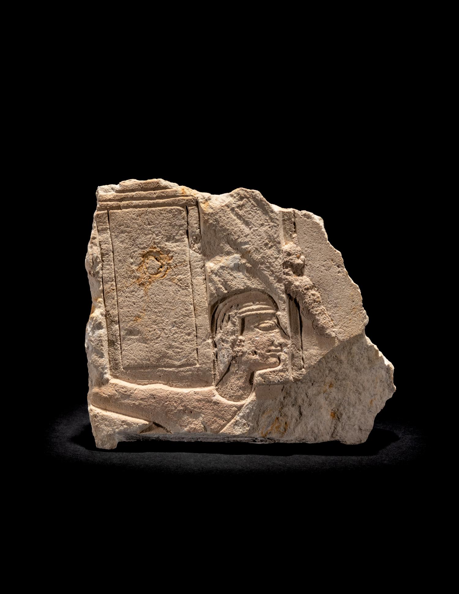 An Egyptian Limestone Relief