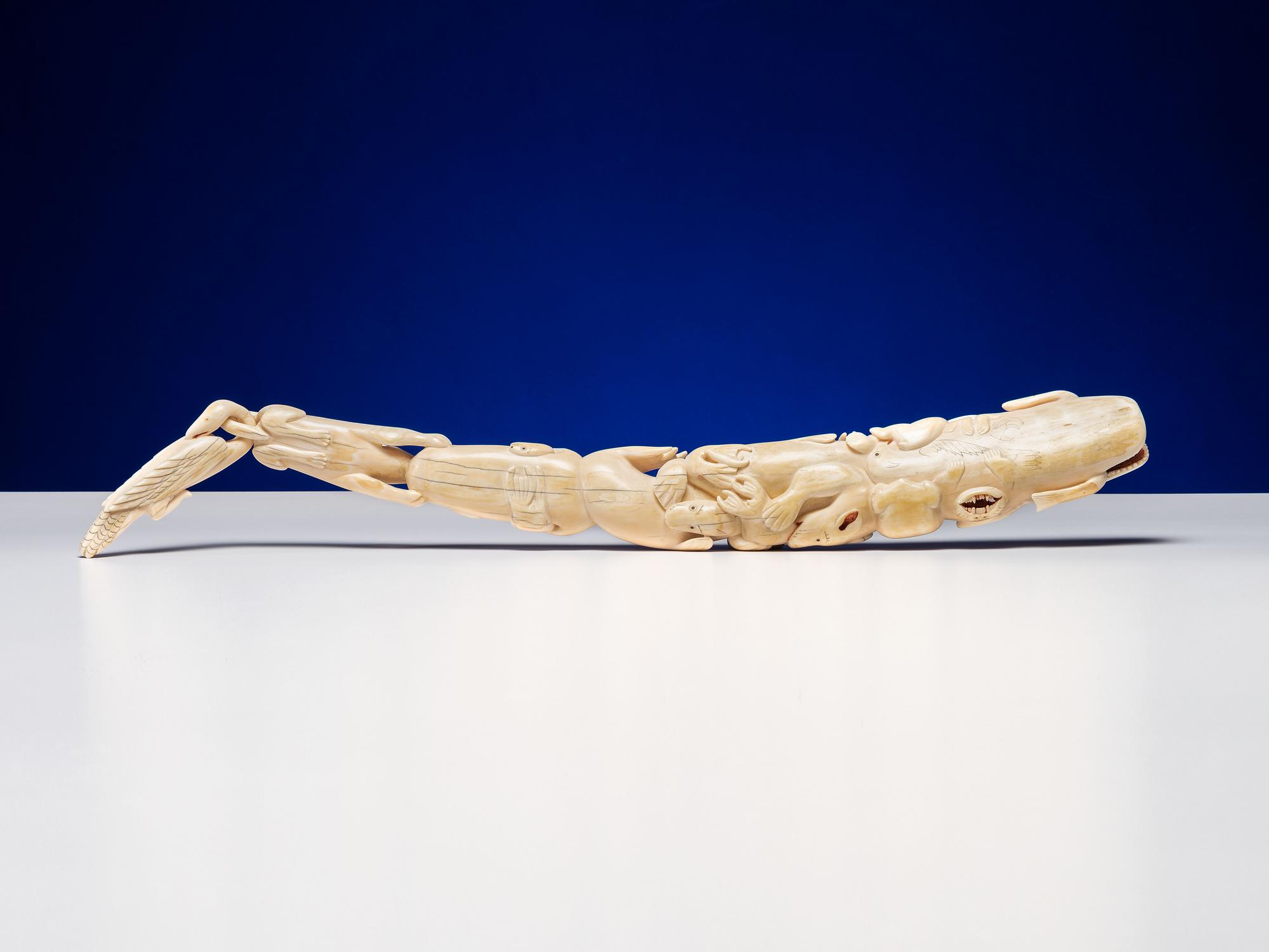Nunivak Island Carved Cribbage Board