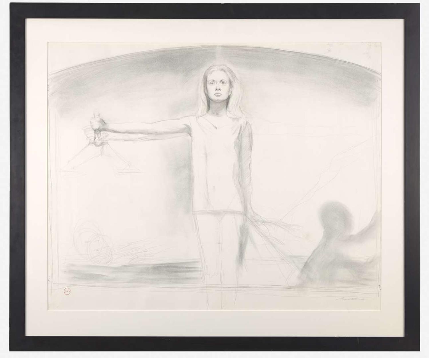 Bo Bartlett (American, b. 1955) - Maquette for Justice Mural