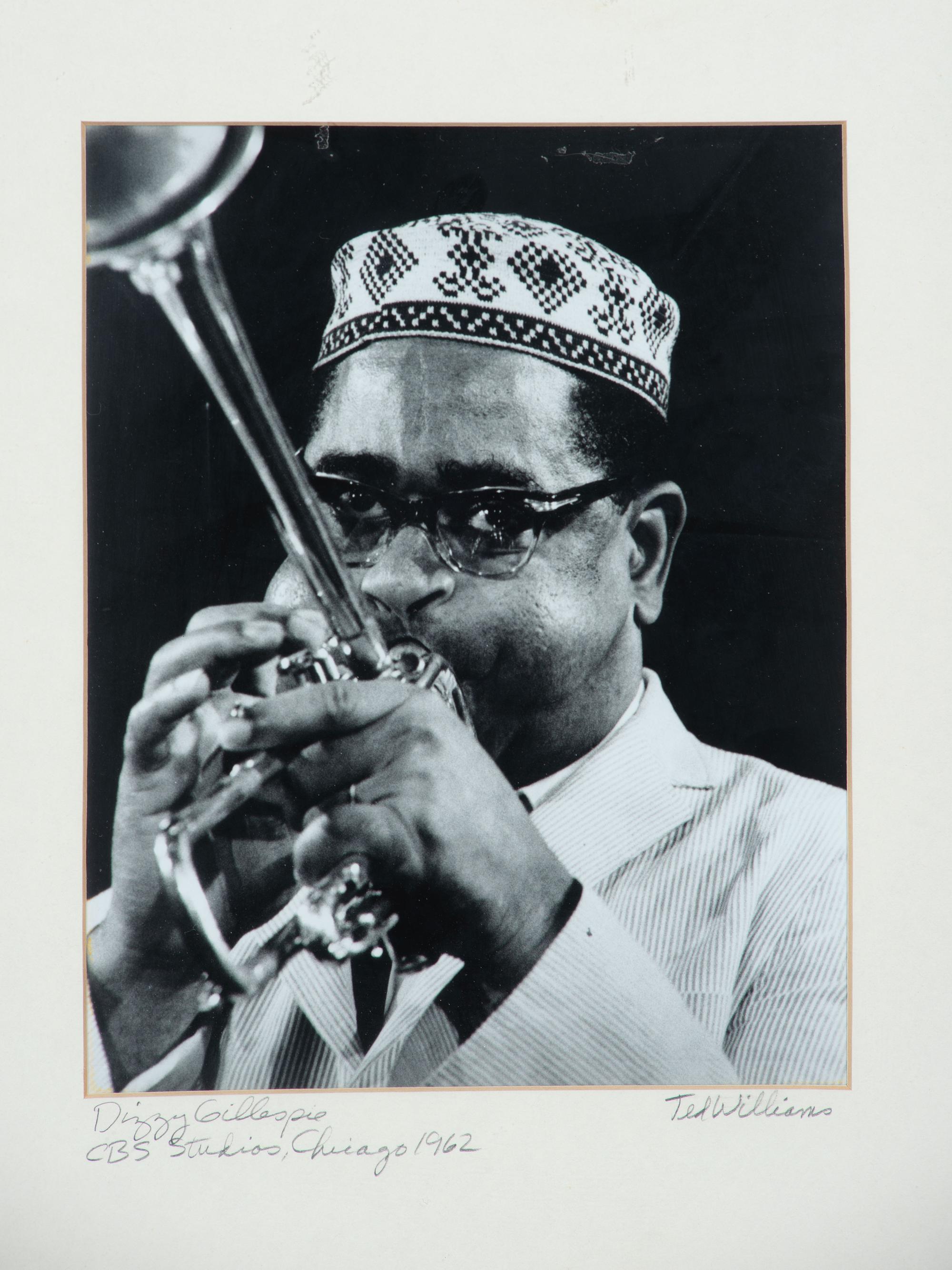 [JAZZ]. WILLIAMS, Ted (1925-2020), photographer. A group of 5 photographs, incl. portraits of jazz musicians. Chicago, 1949-1962.