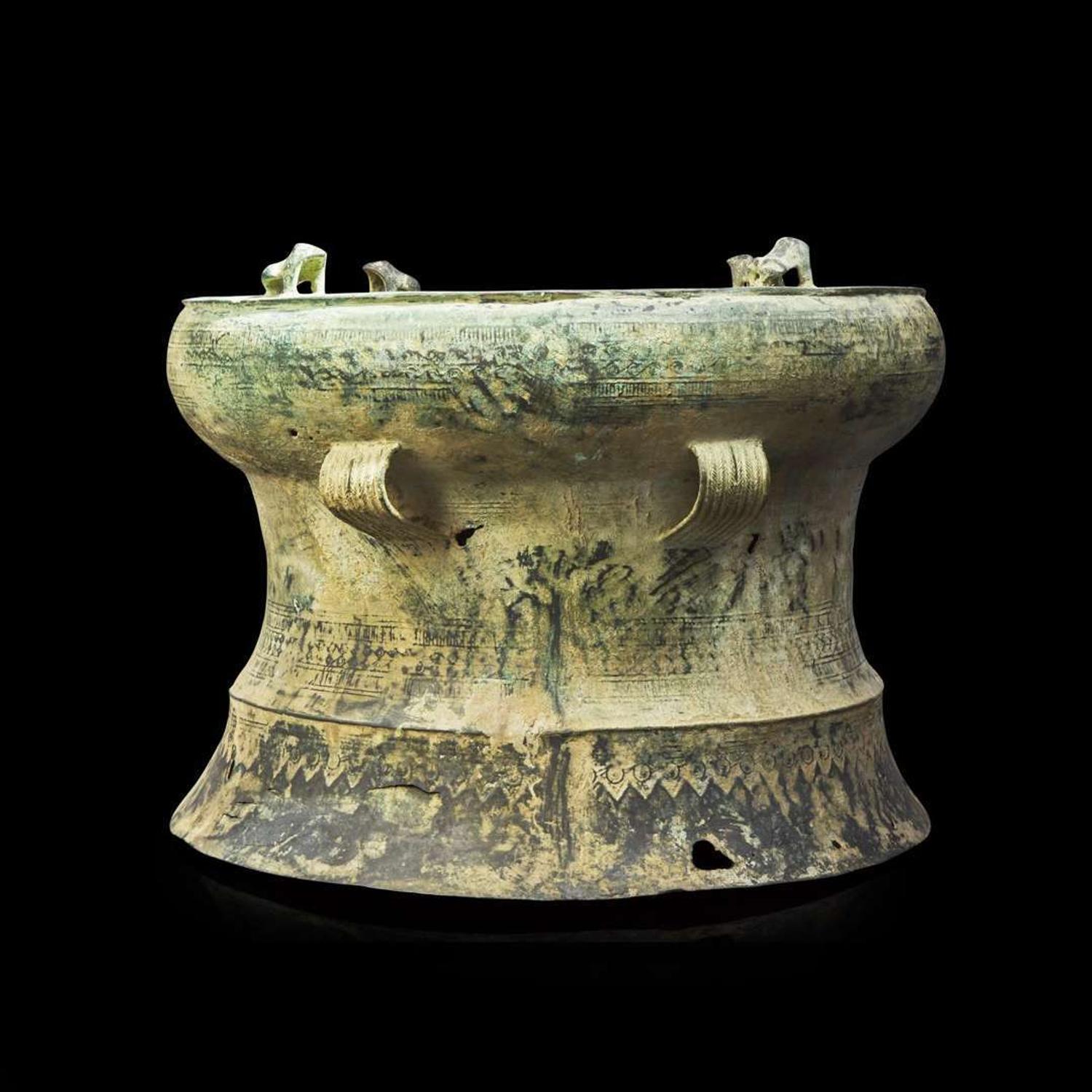 A Vietnamese Bronze Drum 越南青銅鼓 Late Dong Son Culture, circa 100 BC - 100 AD ????,???100?-??100?