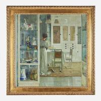 Carl Moll (Austrian, 1861–1945) Weißes Interieur (White Interior)