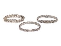 JOHN HARDY, COLLECTION OF STERLING SILVER BRACELETS