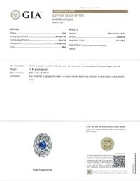 SAPPHIRE AND DIAMOND COCKTAIL RING