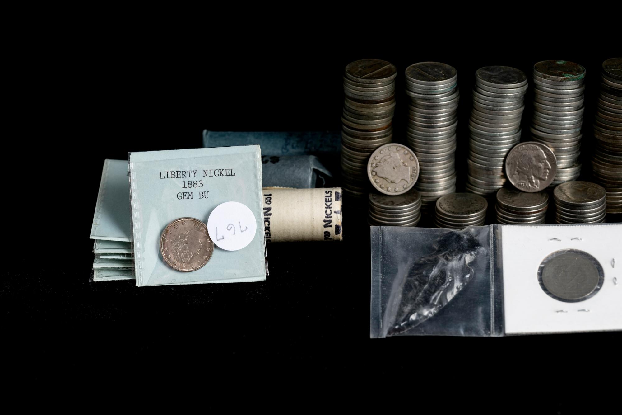 A Large Collection of 5c Coins