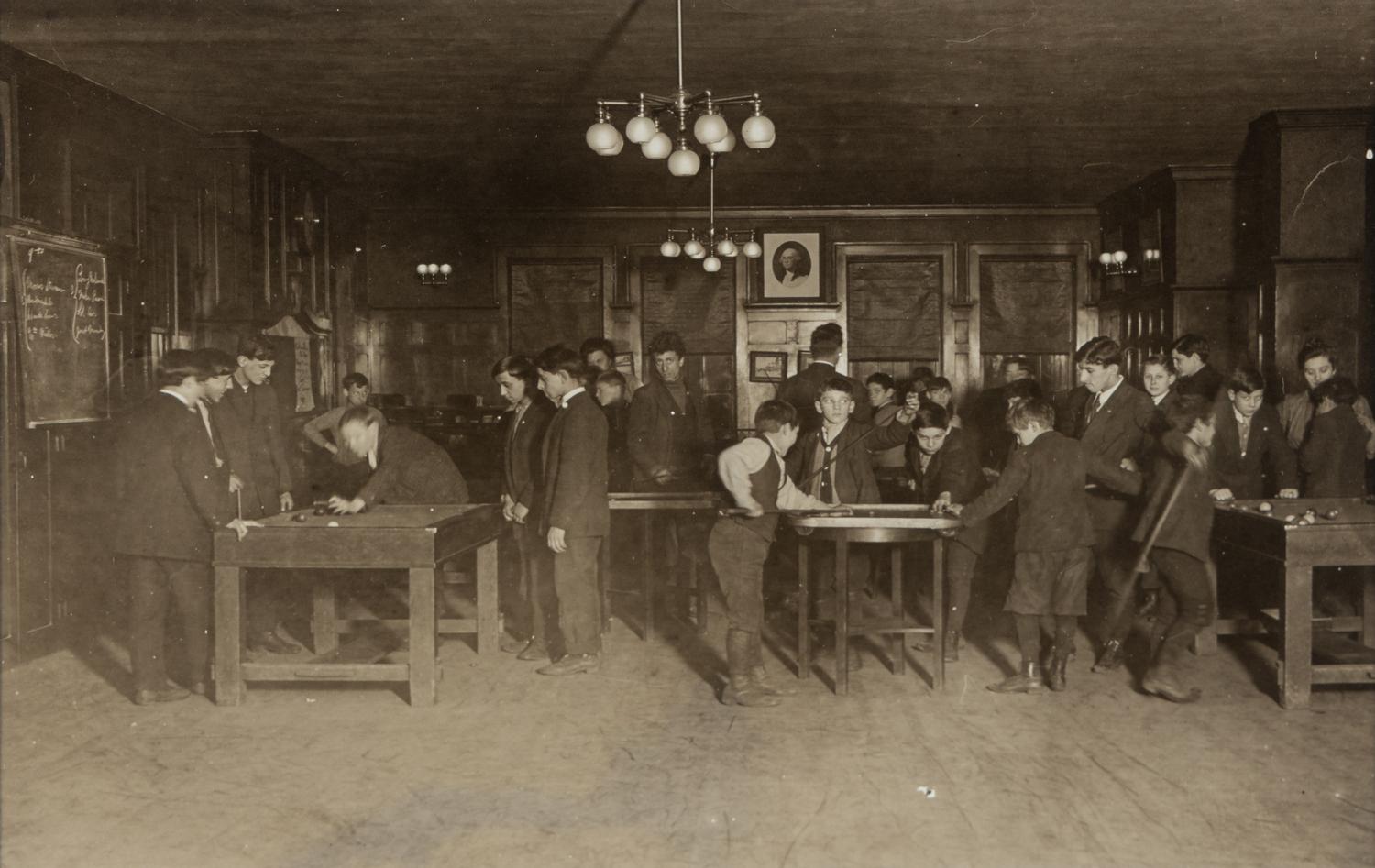 Lewis Hine (1874-1940) Children Playing Pool, circa 1910