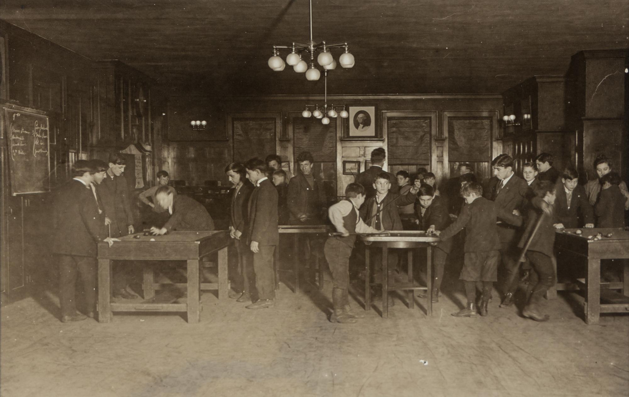 Lewis Hine (1874-1940) Children Playing Pool, circa 1910