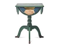 Stephen Huneck (1948-2010), A Carved and Painted "Fraternal" Side Table