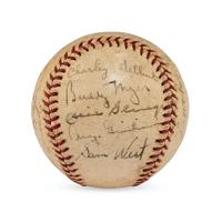 A 1939 Washington Senators Team Signed Autograph Baseball