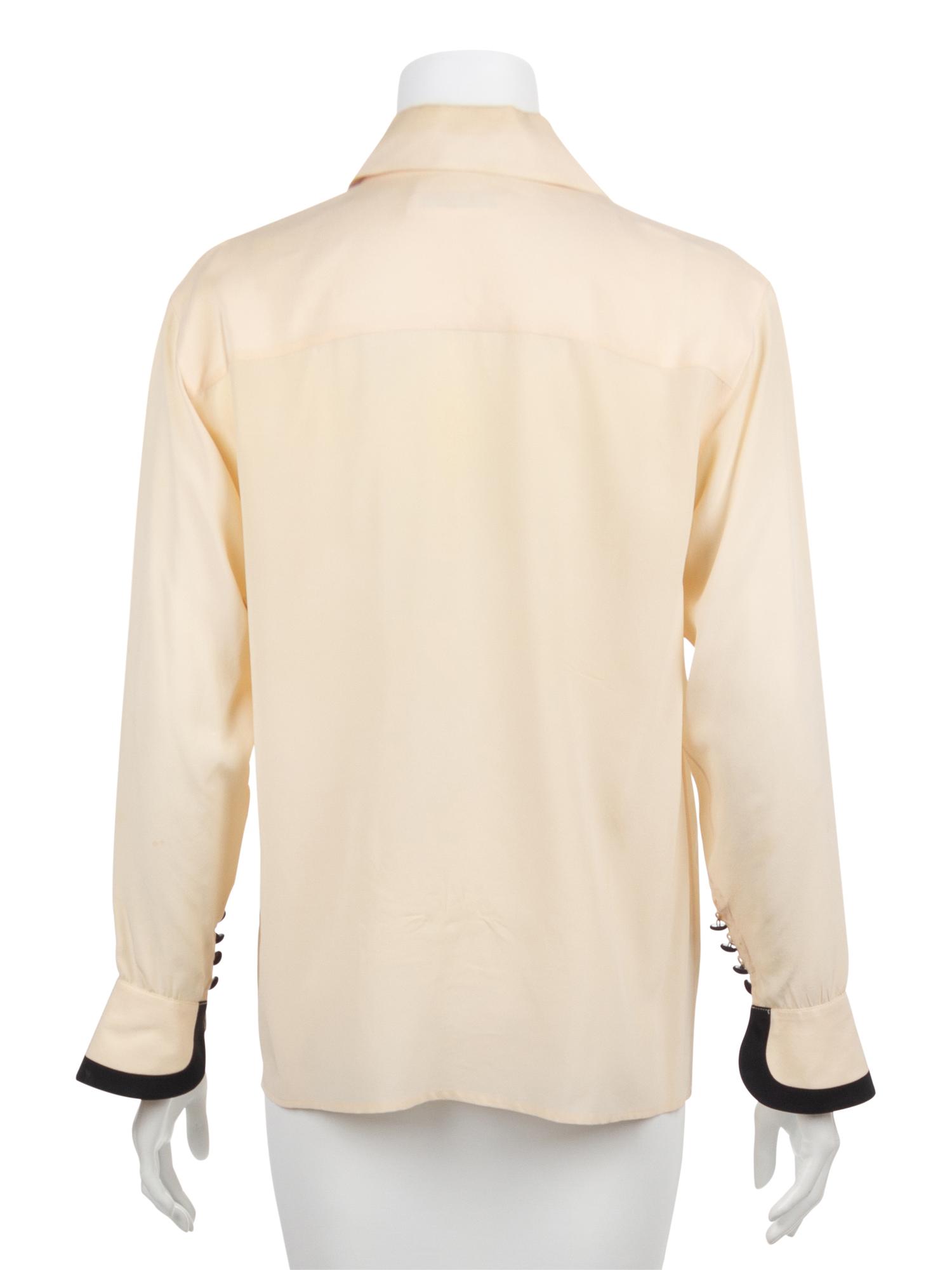 Three Blouses by Comme des Garçons, Valentino, and Karl Lagerfeld, 1980s-1990s