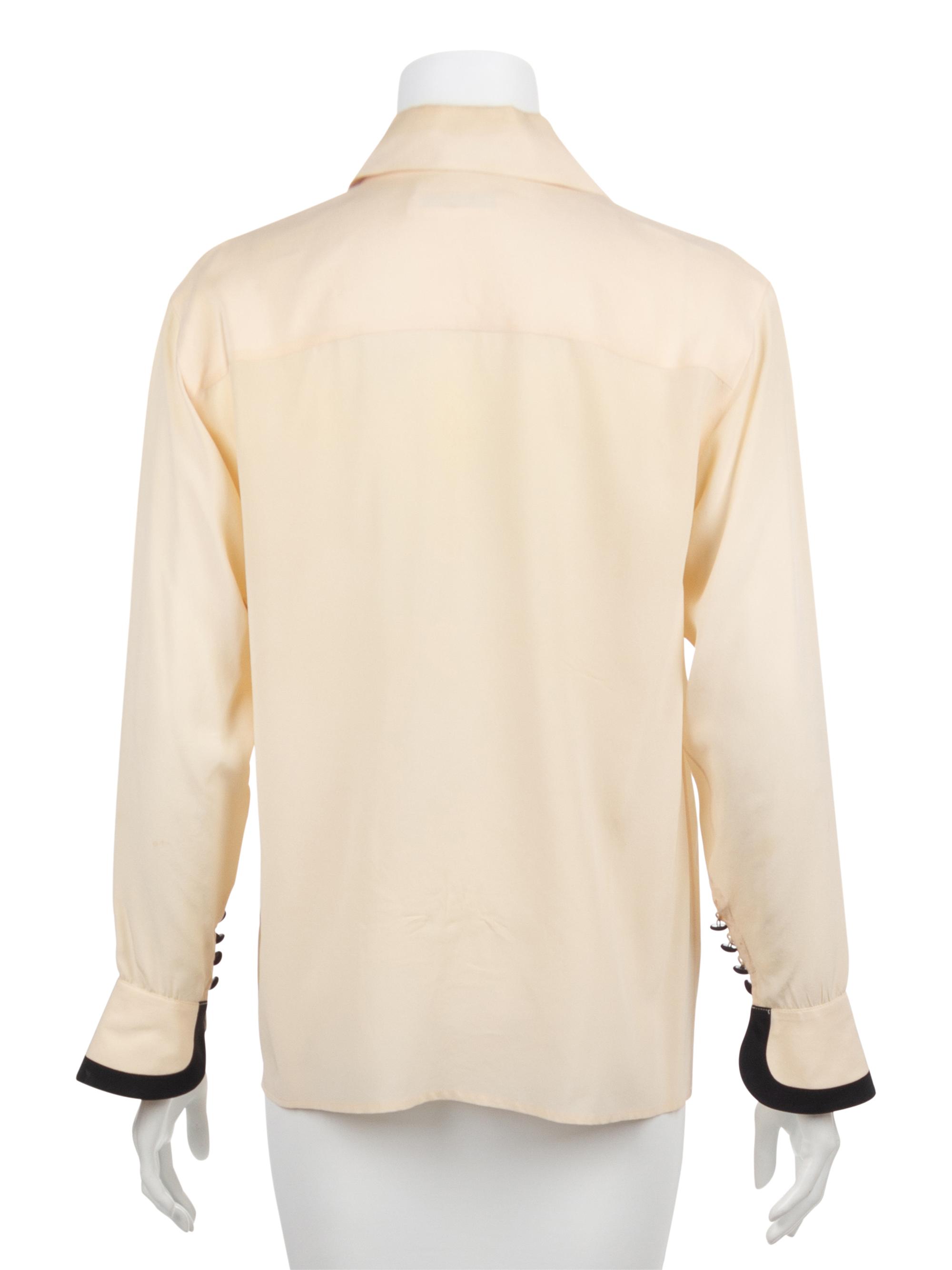 Three Blouses by Comme des Garçons, Valentino, and Karl Lagerfeld, 1980s-1990s