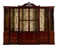 A George III Mahogany Bookcase Height 117 x width 140 1/2 x depth 18 1/2 inches. — 18TH/19TH CENTURY