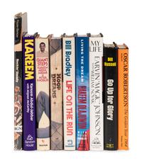 A Group of Nine Books on Basketball Including Signed Autograph Editions